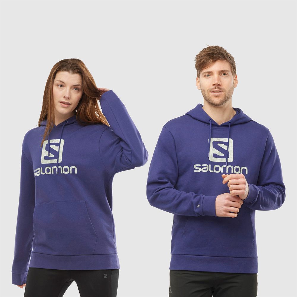 Salomon OUTLIFE LOGO SUMMER - Mens Sportswear - Navy - NZ (09186-PWDZ)